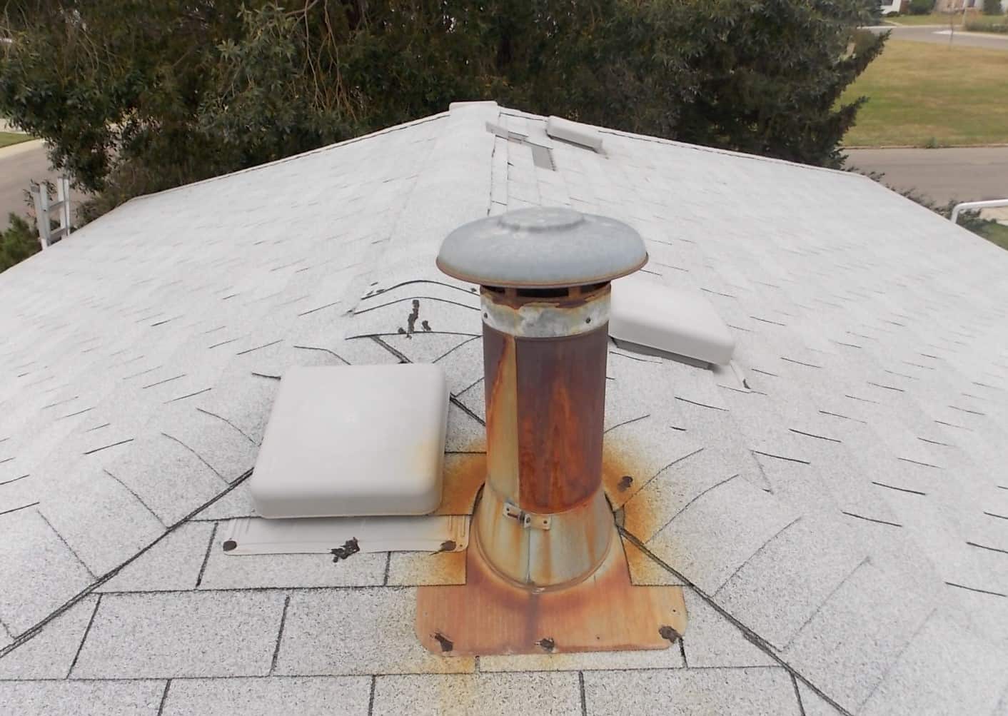 rusted chimney rusted chimney