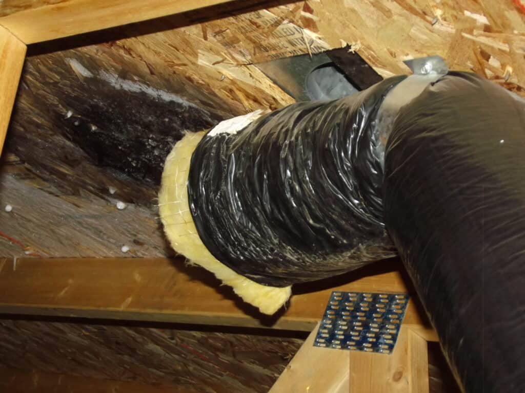 Disconnected Attic Vent Pipes