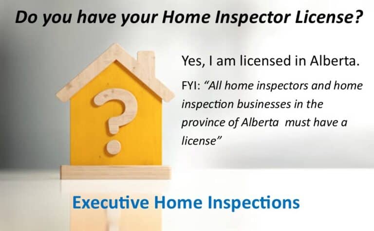 Do you have your Home Inspector License?