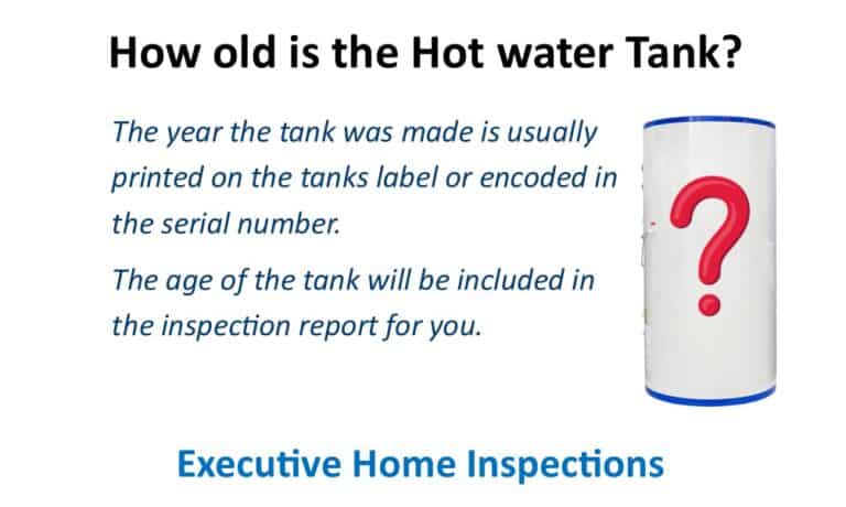 How old is the Hot Water Tank