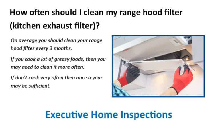 How often should I clean my range hood filter (kitchen exhaust filter)?￼  